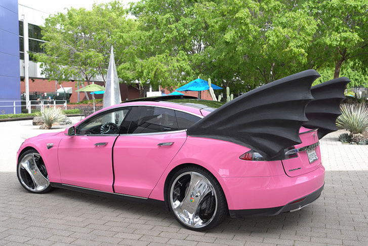 A Pink Tesla For Google Co-Founder Sergey Brin