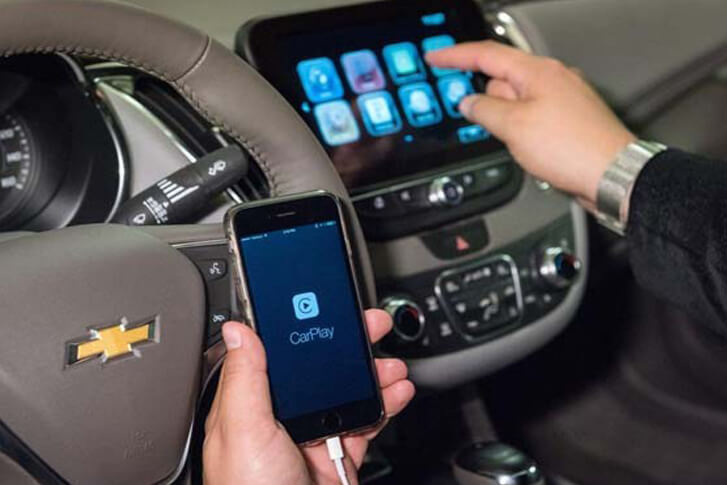 CarPlay-Enabled Chevrolet Rolling Off the Assembly Line